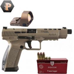 Pistolet Canik TP9 SFX Mete Cal.9x19 + Point rouge Vector Frenzy S + 50 Munitions 9x19