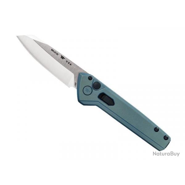 COUTEAU AUTOMATIQUE BUCK DEPLOY BLEU WHARNCLIFFE 0838BLS