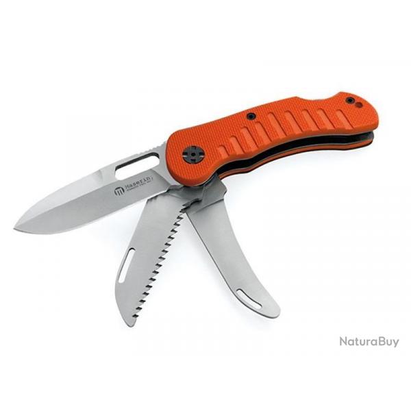 COUTEAU DE CHASSE MASERIN JAGER 3P G10 ORANGE