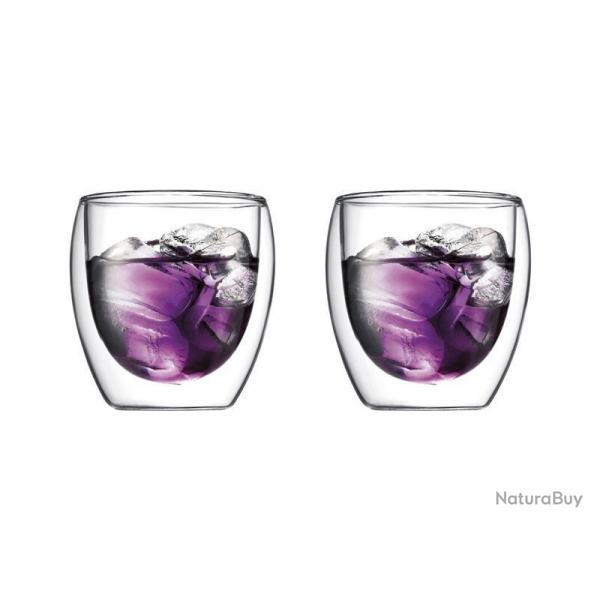 SET 2 VERRES BODUM PAVINA 25 CL