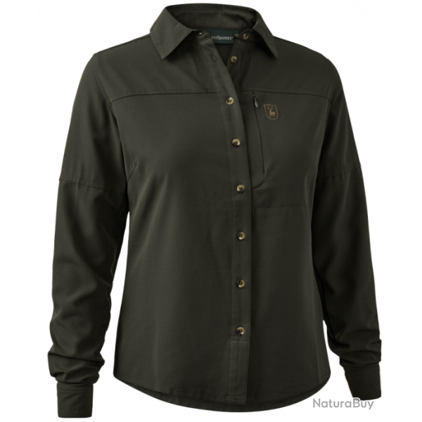 Chemise Canopy vert femme DEERHUNTER