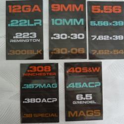 Stickers caisse à munition # couleur # 300 blk