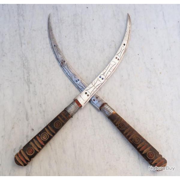 paire couteaux FLISSA - d'Afrique Nord AFN - des souvenirs de la guerre d'Algrie