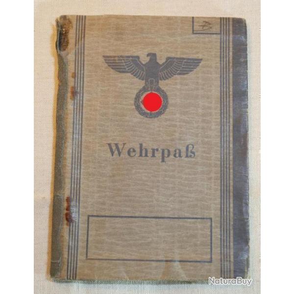 WEHRPASS allemand 1937/1945 RICHARD BAUR WWII
