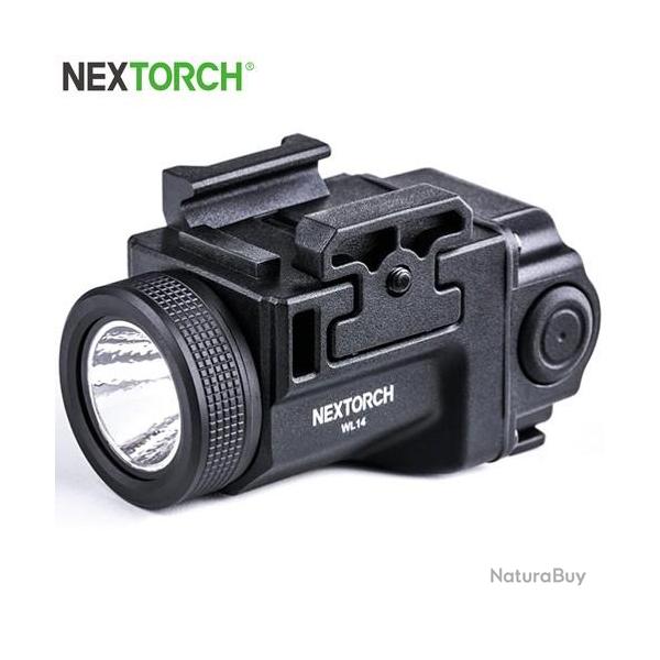 Lampe arme de poing Nextorch WL14 - 500 Lumens - Rechargeable - Fixation sur rail