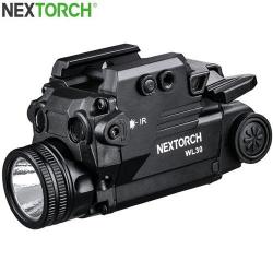 Lampe arme de poing Nextorch WL30 - 400 Lumens - laser vert et IR Infra rouge - Fixation sur rail