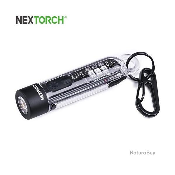 Lampe Nextorch K40 - 300 Lumens / UV / flash rouge et bleu, rechargeable, pour porte-cls