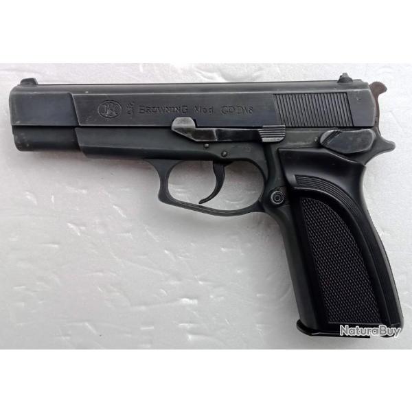 Ancien Pistolet BROWNING GP DA 8mm K (CHARGEUR METAL) + 18  cartouches CS offertes