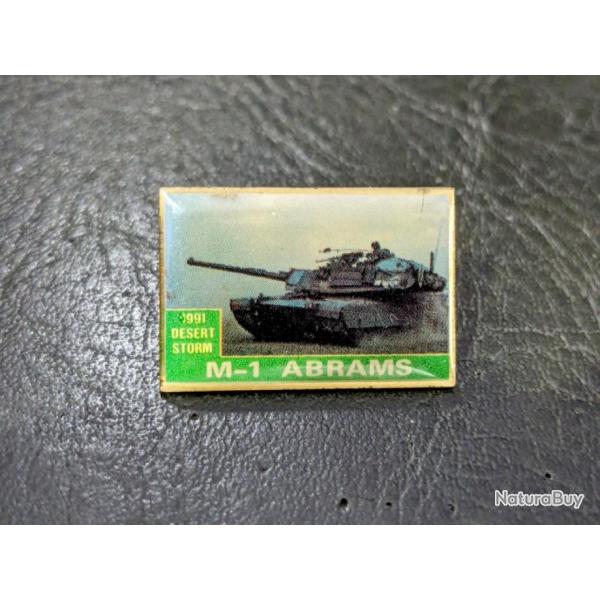 M pins lapel pin Tank M-1 abrams 1991 desert storm us military char d 'assaut Tres bon etat Taille :