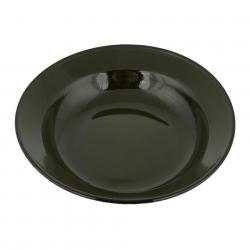 Assiette émaillée verte