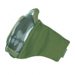 Masque Airsoft grillage et nylon impression Skull (Couleur Vert)
