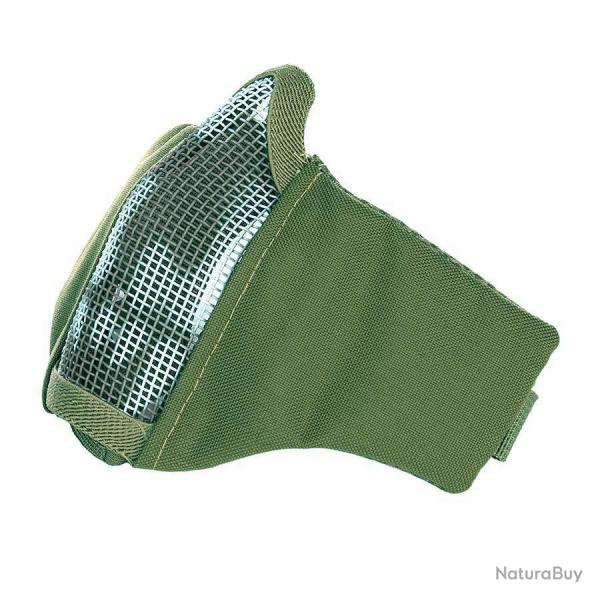 Masque Airsoft grillage et nylon impression Skull (Couleur Vert)
