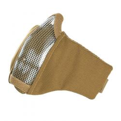 Masque Airsoft grillage et nylon impression Skull (Couleur Coyote)