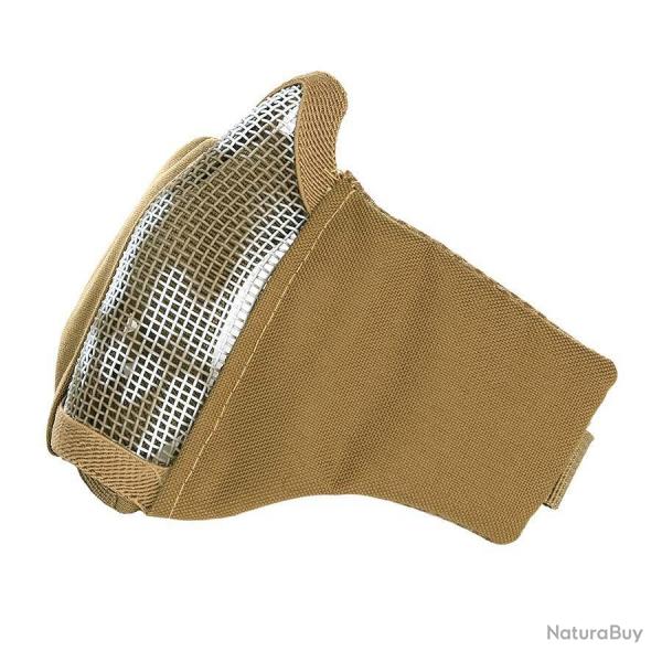 Masque Airsoft grillage et nylon impression Skull (Couleur Coyote)