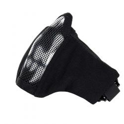 Masque Airsoft grillage et nylon impression Skull (Couleur Noir)