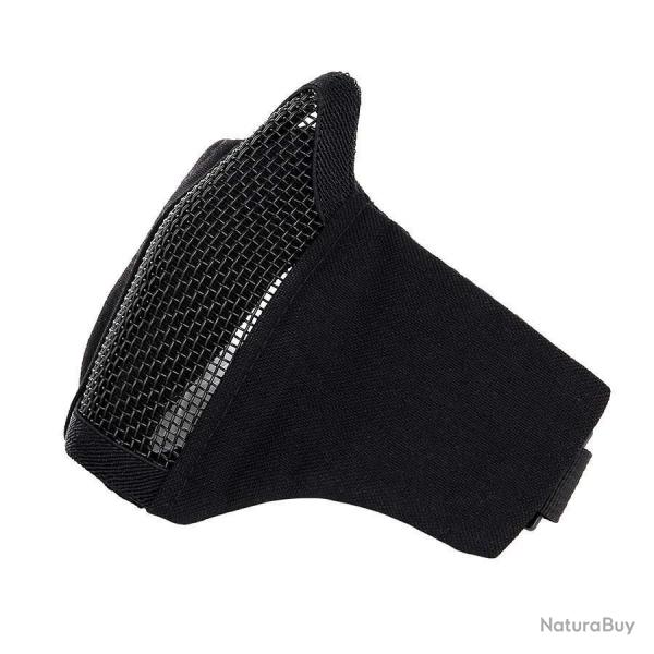 Masque Airsoft grillage et nylon (Couleur Noir)