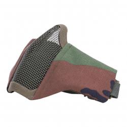 Masque Airsoft grillage et nylon (Couleur Camouflage Woodland)