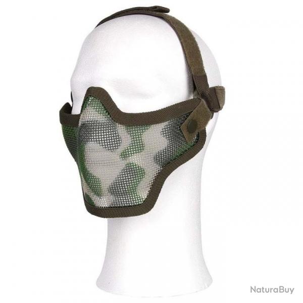 Masque Airsoft en metal (Couleur Camouflage Woodland)