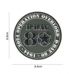 Patch 3D PVC D-Day 80 operation overlord