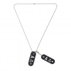 Dog tag PVC Groupe sanguin « A+ »