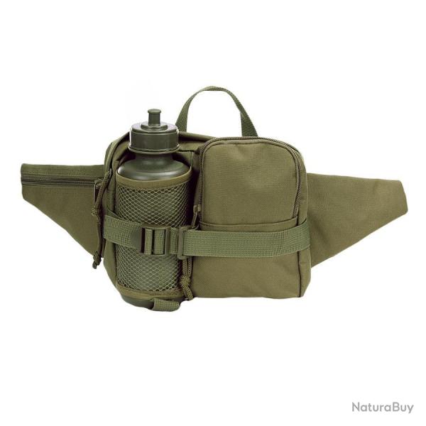 Sac de taille (ou banane) avec gourde (Couleur Kaki)