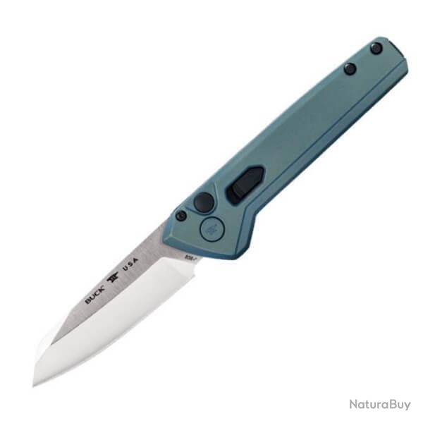 BU0838BLS Couteau automatique Buck Deploy Bleu Wharncliffe