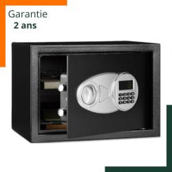 Coffre-fort pour arme de poing - Verrouillage électronique - Avec 2 clés de secours - Noir