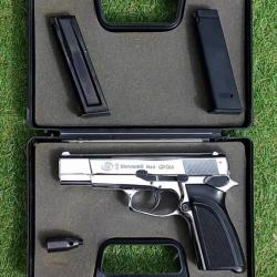 MAGNIFIQUE Pistolet BROWNING GP DA 8mm K avec 2 CHARGEURS + COUPELLE PYRO + MALLETTE