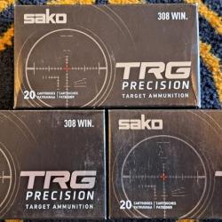 Sako TRG PRECISION 308 Win  168gr x60 munitions PORT OFFERT