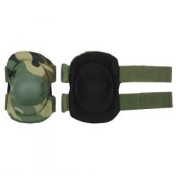 Coudières tactiques (Couleur Camouflage Woodland)