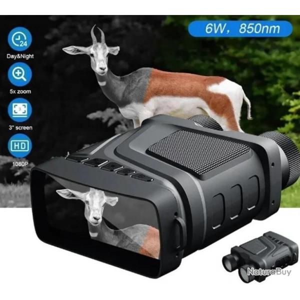 Camra Vision Nocturne Binoculaire Numrique Zoom 5x Infrarouge 300m - Chasse