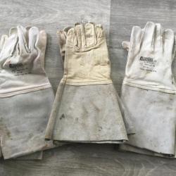 3 Paire de gant en cuir soudure