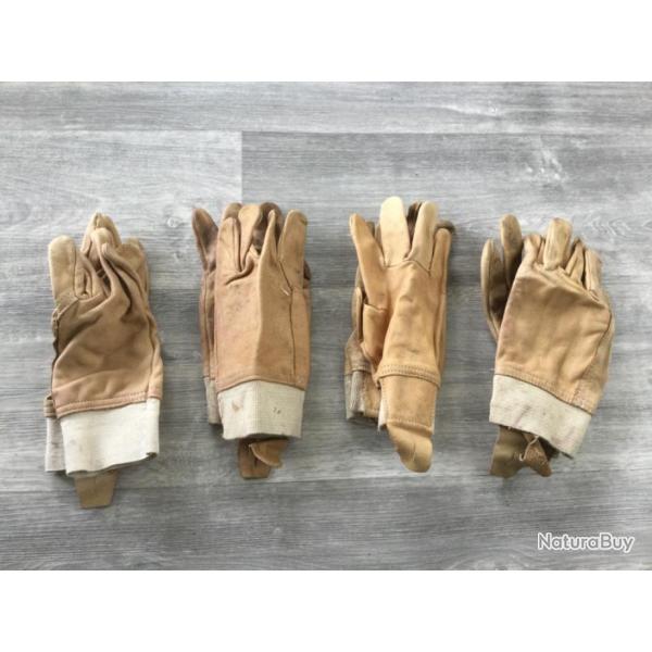 4 Paire de gant en cuir
