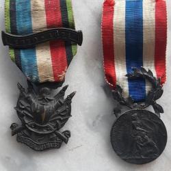 médaille 1870 1871 et médaille police municipale et rurale