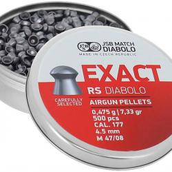 500 plombs Exact RS 4.5mm JSB Diabolo