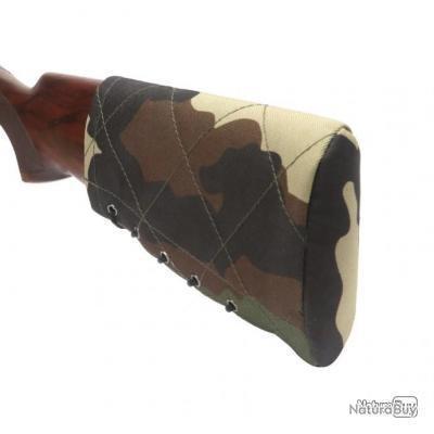 Protection D'Epaule Ball-trap Cuir /Toile Coussin Anti-Recul Fusil De Chasse Gauche Noir