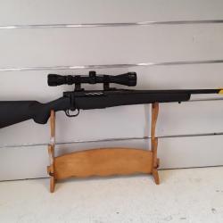 2427b - PACK MOSSBERG PATRIOT CAL. 243 W SYNTHÉTIQUE + LUNETTE 3-9x40 RTI NEUF