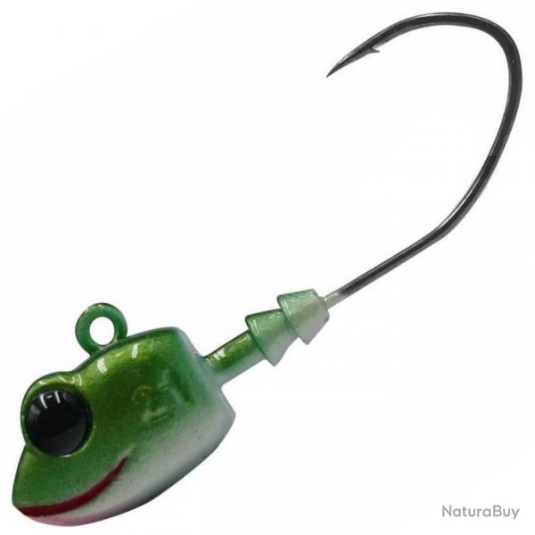 TETE PLOMBEE VMC FROG JIG NATURAL 14G