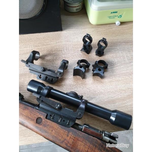 lunette ZIELVIER x4 zf39 et montage pour mauser K98 sniper ( reproduction ww2 )