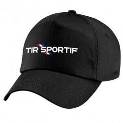 Casquette Tir Sportif - Drapeau Français - Noire