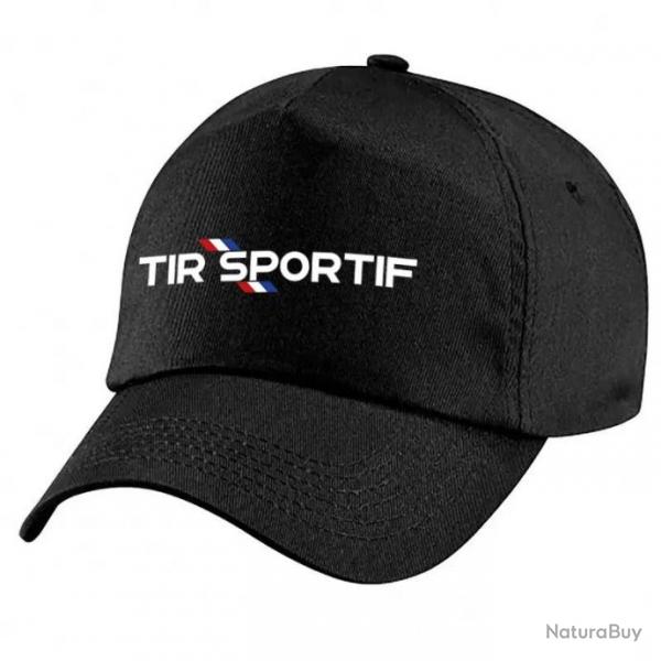 Casquette Tir Sportif - Drapeau Franais - Noire