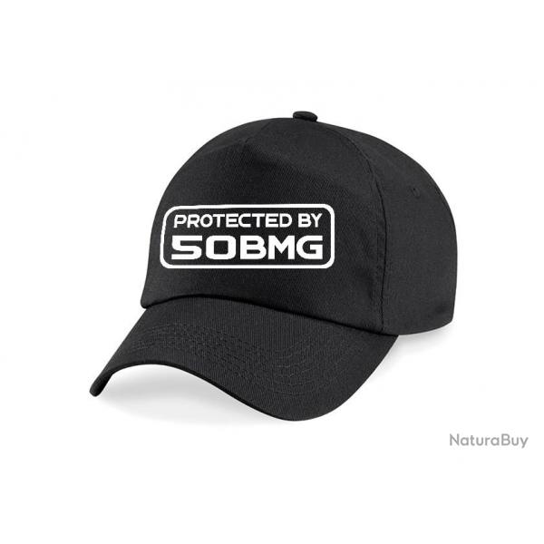 Casquette Tir Sportif - Protected By 50 BMG - Noire