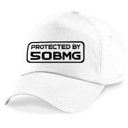 Casquette Tir Sportif - Protected By 50 BMG - Blanche