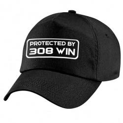 Casquette Tir Sportif - Protected By 308 win - Noire