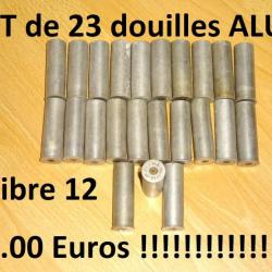 LOT de 23 douilles alu rechargeables calibre 12 à 20.00 Euros !!!!!! - VENDU PAR JEPERCUTE (SZA850)