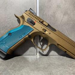 Pistolet CZ Shadow 2 Burnt Bronze Blue Calibre 9 mm Para