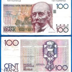 Belgique 100 Francs 1982 A 1994 Billet Franc Hendrik Beyaert Europe Nord Frs Frc Frcs