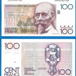 Belgique 100 Francs 1982 A 1994 Billet Franc Hendrik Beyaert Europe Nord Frs Frc Frcs