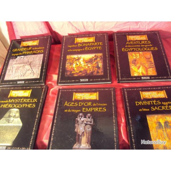 Collection passion de L'Egypte,  lot de 6 ouvrages : EGYPTE des  PHARAONS                        (B)