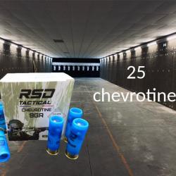 25 Cartouches RSD Tactical Chevrotines 9 Grains Calibre 12/67